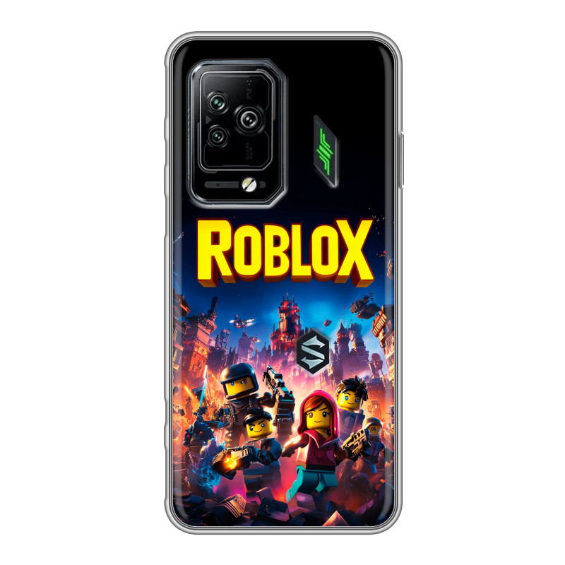 Силиконовый чехол на Xiaomi Black Shark 5 Pro с принтом Roblox Роблокс Силиконовый чехол на Xiaomi Black Shark 5 Pro с принтом Roblox Роблокс