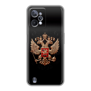 Силиконовый чехол на Realme C31 с принтом Герб России Силиконовый чехол на Realme C31 с принтом Герб России