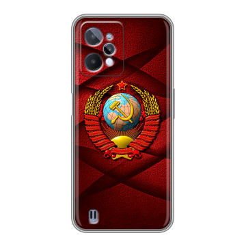 Силиконовый чехол на Realme C31 с принтом Герб СССР Силиконовый чехол на Realme C31 с принтом Герб СССР
