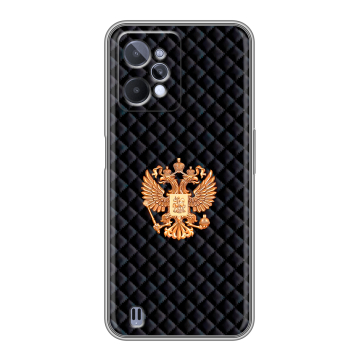 Силиконовый чехол на Realme C31 с принтом Герб России принт