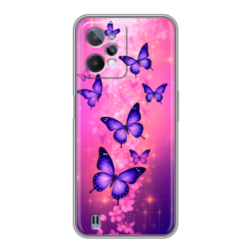Силиконовый чехол на Realme C31 с принтом Бабочки