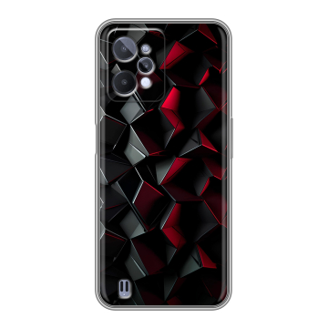 Силиконовый чехол на Realme C31 с принтом Абстракция