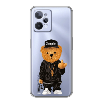 Силиконовый чехол на Realme C31 с принтом Мишка