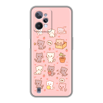 Силиконовый чехол на Realme C31 с принтом Hello Kitty Хелоу Кити