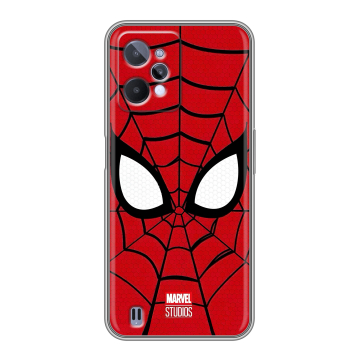 Силиконовый чехол на Realme C31 с принтом человек паук spiderman Силиконовый чехол на Realme C31 с принтом человек паук spiderman