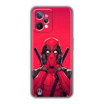 Силиконовый чехол на Realme C31 с принтом Дедпул Deadpool