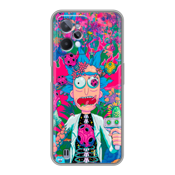 Силиконовый чехол на Realme C31 с принтом Рик и Морти Rick Morty