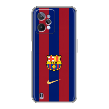 Силиконовый чехол на Realme C31 с принтом Барселона Barcelona