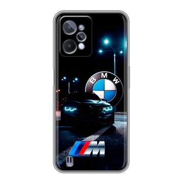 Силиконовый чехол на Realme C31 с принтом БМВ BMW Силиконовый чехол на Realme C31 с принтом БМВ BMW