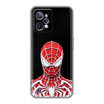 Силиконовый чехол на Realme C31 с принтом человек паук spiderman