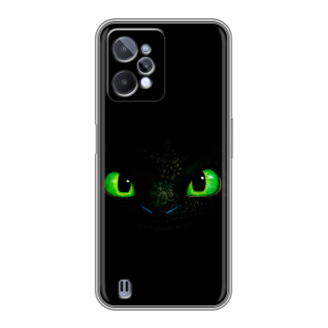 Силиконовый чехол на Realme C31 с принтом Как приручить дракона