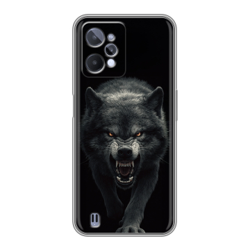 Силиконовый чехол на Realme C31 с принтом Волк