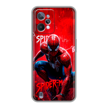 Силиконовый чехол на Realme C31 с принтом Spiderman Человек паук Силиконовый чехол на Realme C31 с принтом Spiderman Человек паук