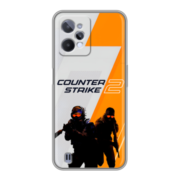 Силиконовый чехол на Realme C31 с принтом Counter Strike