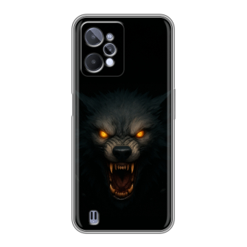 Силиконовый чехол на Realme C31 с принтом Волк Силиконовый чехол на Realme C31 с принтом Волк