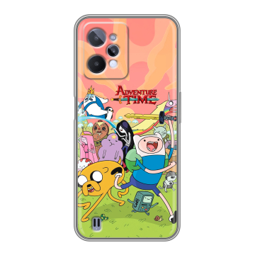 Силиконовый чехол на Realme C31 с принтом Adventure time Время приключений Силиконовый чехол на Realme C31 с принтом Adventure time Время приключений