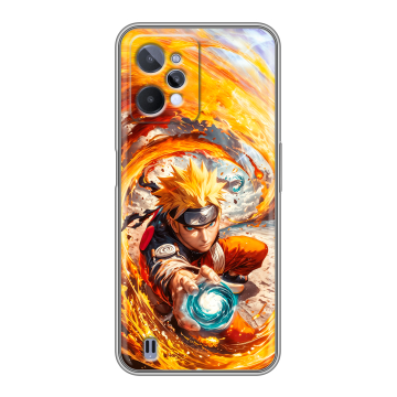 Силиконовый чехол на Realme C31 с принтом Аниме Наруто Naruto