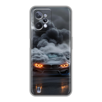 Силиконовый чехол на Realme C31 с принтом BMW БМВ Силиконовый чехол на Realme C31 с принтом BMW БМВ