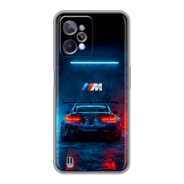 Силиконовый чехол на Realme C31 с принтом BMW БМВ