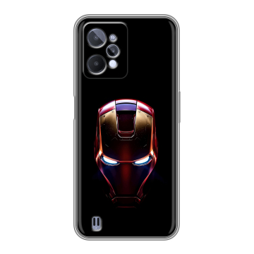 Силиконовый чехол на Realme C31 с принтом IronMan Железный человек