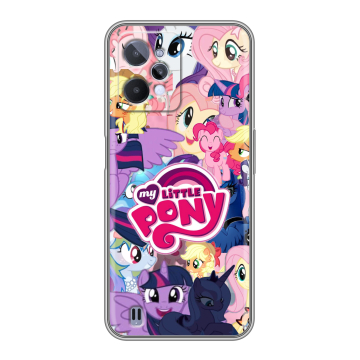 Силиконовый чехол на Realme C31 с принтом My little pony Дружба чудо Силиконовый чехол на Realme C31 с принтом My little pony Дружба чудо