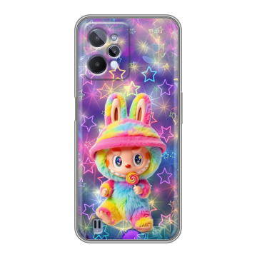 Силиконовый чехол на Realme C31 с принтом Labubu Лабубу