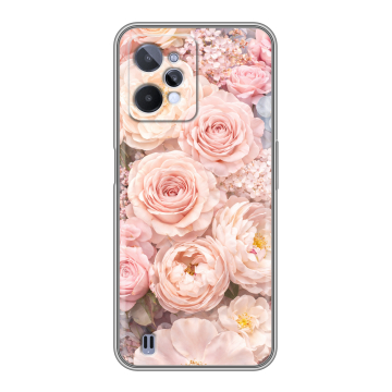 Силиконовый чехол на Realme C31 с принтом женский