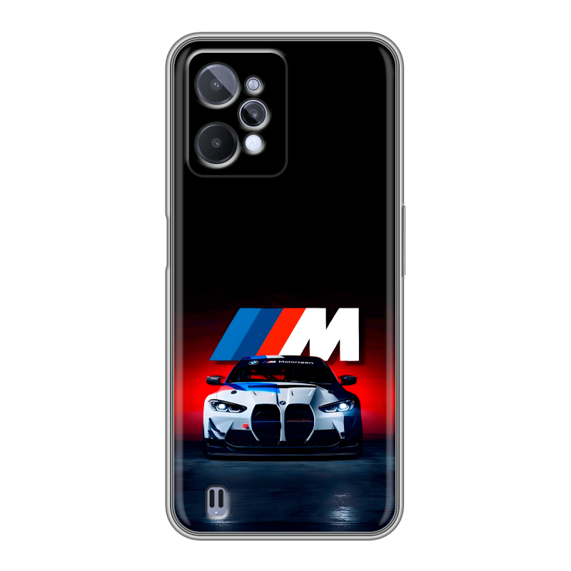 Силиконовый противоударный чехол на Realme C31 с принтом БМВ BMW Силиконовый противоударный чехол на Realme C31 с принтом БМВ BMW