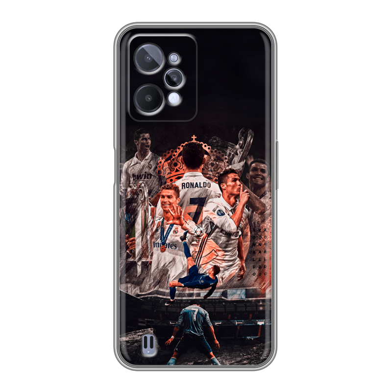 Силиконовый противоударный чехол на Realme C31 с принтом Реал Роналдо Real Ronaldo Силиконовый противоударный чехол на Realme C31 с принтом Реал Роналдо Real Ronaldo