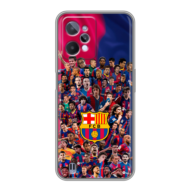 Силиконовый чехол на Realme C31 с принтом Барселона Barcelona Силиконовый чехол на Realme C31 с принтом Барселона Barcelona