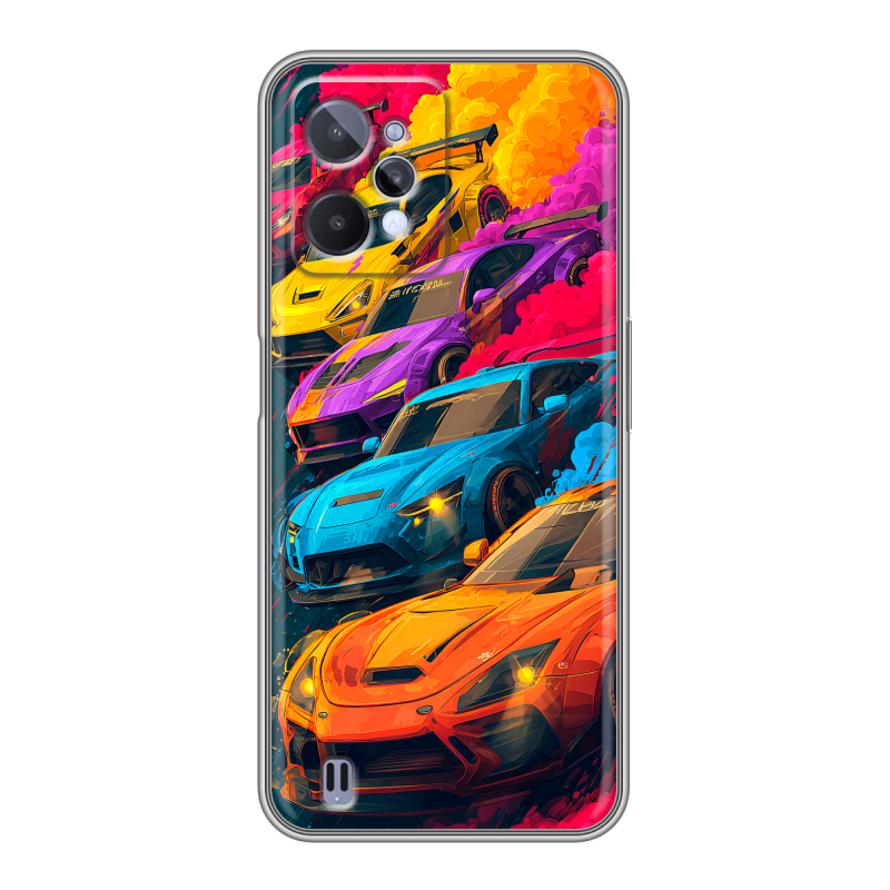 Силиконовый чехол на Realme C31 с принтом Тачки Силиконовый чехол на Realme C31 с принтом Тачки
