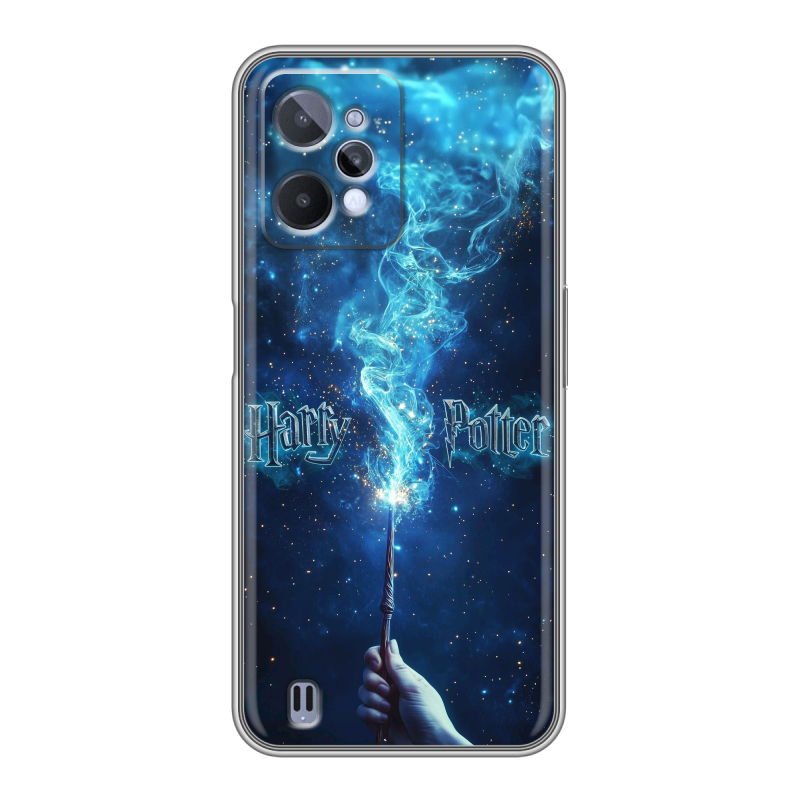 Силиконовый противоударный чехол на Realme C31 с принтом Harry Potter Гарри Поттер Силиконовый противоударный чехол на Realme C31 с принтом Harry Potter Гарри Поттер