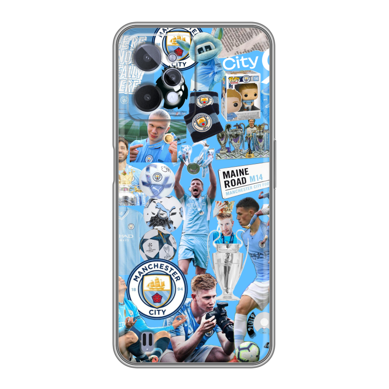 Силиконовый чехол на Realme C31 с принтом Man City Манчестер Сити Силиконовый чехол на Realme C31 с принтом Man City Манчестер Сити