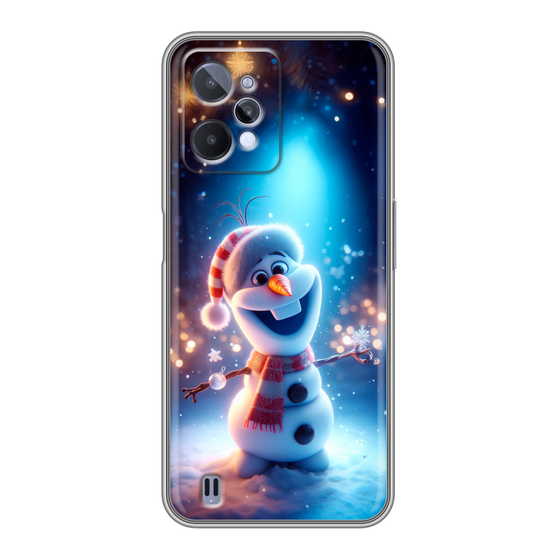 Силиконовый чехол на Realme C31 с принтом Новый год Силиконовый чехол на Realme C31 с принтом Новый год