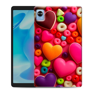 Силиконовый чехол на планшета Realme Pad Mini с принтом Сердечки