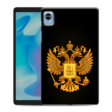 Силиконовый чехол на Realme Pad Mini с принтом Герб России желтый Силиконовый чехол на Realme Pad Mini с принтом Герб России желтый