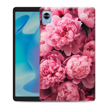Силиконовый чехол на Realme Pad Mini с принтом цветы пионы Силиконовый чехол на Realme Pad Mini с принтом цветы пионы