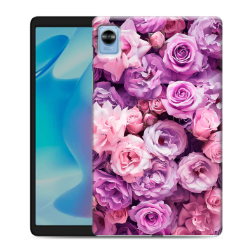 Силиконовый чехол на Realme Pad Mini с принтом лавандовые розы