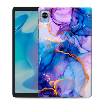 Силиконовый чехол на Realme Pad Mini с принтом синий мрамор Силиконовый чехол на Realme Pad Mini с принтом синий мрамор