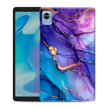 Силиконовый чехол на Realme Pad Mini с принтом синий мрамор Силиконовый чехол на Realme Pad Mini с принтом синий мрамор