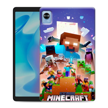 Силиконовый чехол на Realme Pad Mini с принтом Майнкрафт Minecraft Силиконовый чехол на Realme Pad Mini с принтом Майнкрафт Minecraft