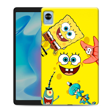 Силиконовый чехол на Realme Pad Mini с принтом Спанч боб Спанчбоб