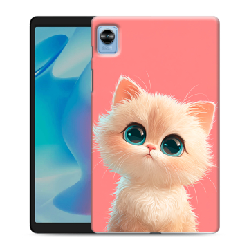 Силиконовый чехол на Realme Pad Mini с принтом Розовый котенок