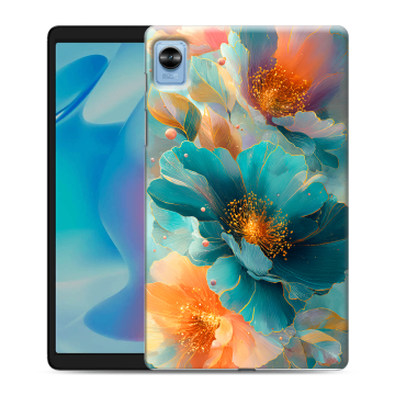 Силиконовый чехол на Realme Pad Mini с принтом Цветы