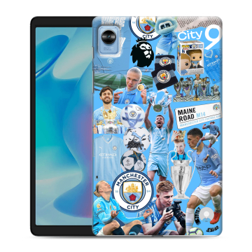 Силиконовый чехол на Realme Pad Mini с принтом Man City Манчестер Сити
