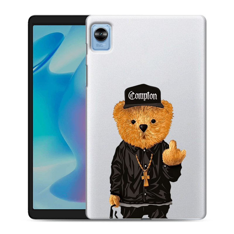 Силиконовый противоударный чехол на Realme Pad Mini с принтом Плюшевый медведь Силиконовый противоударный чехол на Realme Pad Mini с принтом Плюшевый медведь
