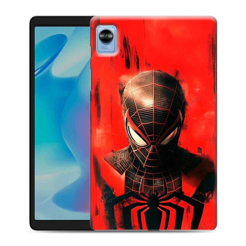 Силиконовый чехол на Realme Pad Mini с принтом человек паук spiderman Силиконовый чехол на Realme Pad Mini с принтом человек паук spiderman