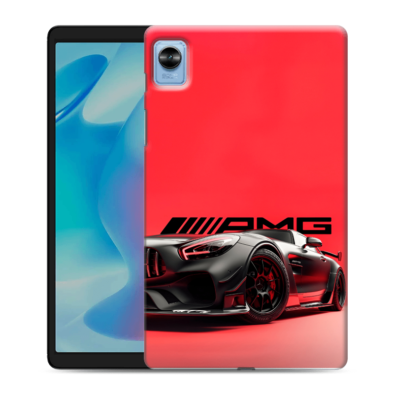 Силиконовый противоударный чехол на Realme Pad Mini с принтом Мерседес Mercedes AMG Силиконовый противоударный чехол на Realme Pad Mini с принтом Мерседес Mercedes AMG