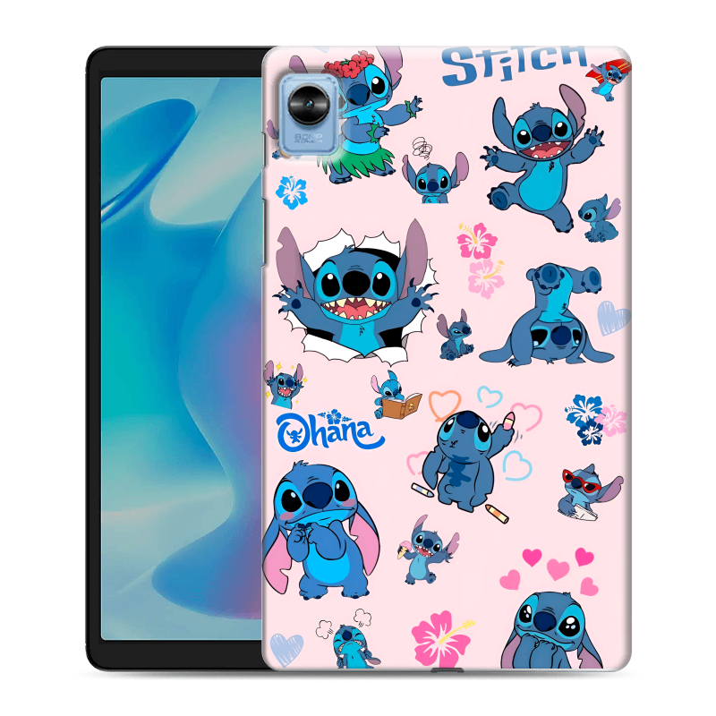 Силиконовый противоударный чехол на Realme Pad Mini с принтом Лило и Стич Силиконовый противоударный чехол на Realme Pad Mini с принтом Лило и Стич