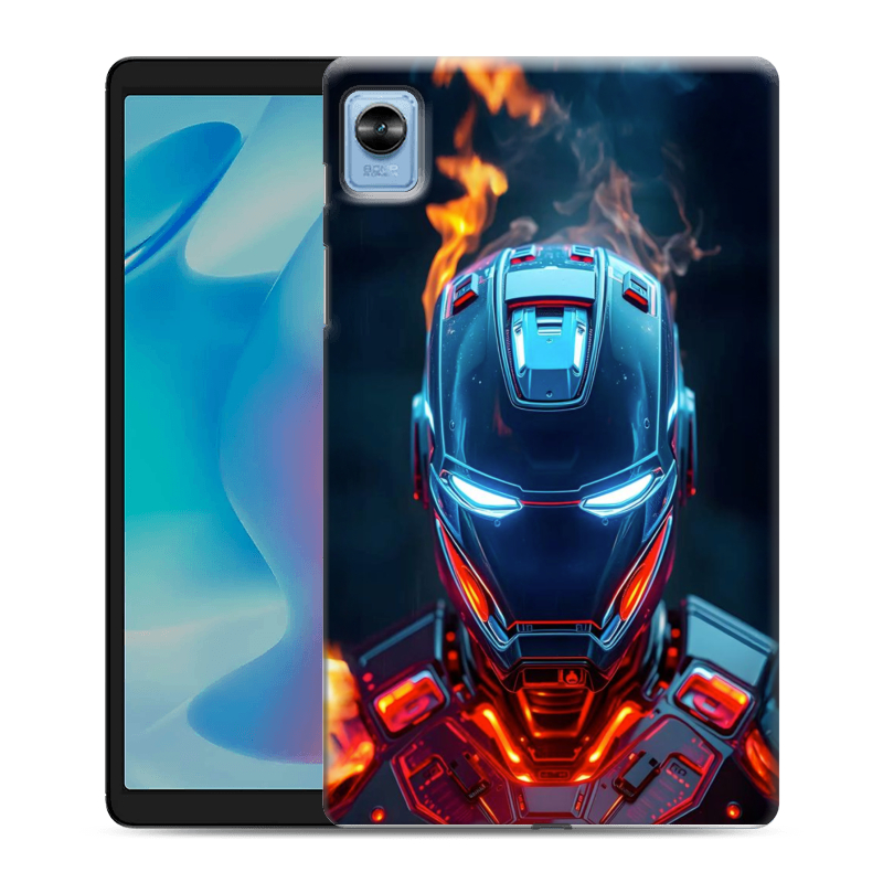 Силиконовый чехол на Realme Pad Mini с принтом IronMan Железный человек Силиконовый чехол на Realme Pad Mini с принтом IronMan Железный человек
